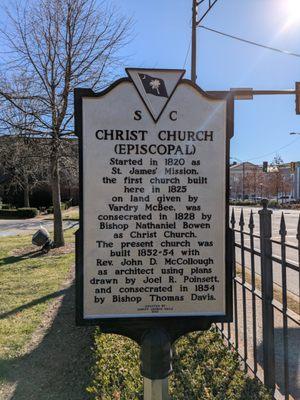 Christ Church (Episcopal) Historical Marker, Greenville