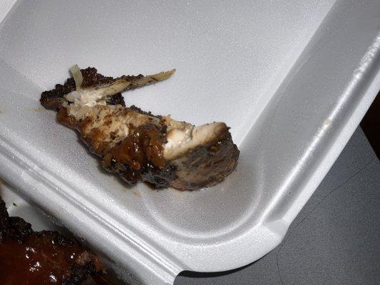 Piece of jerk chicken