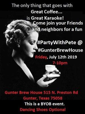 Great memories created when we all gather. #PartyWithPete #GunterBrewHouse