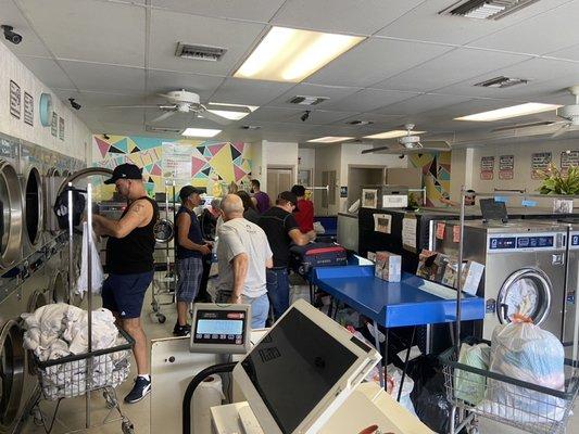 A busy Saturday at our successful business