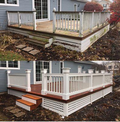 Nice before and after remodel