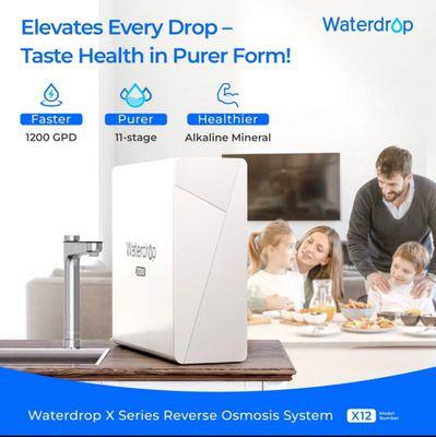 Water Drop tankless reverse osmosis system.