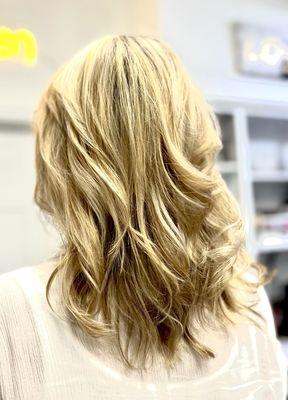 After bright dimension hair color