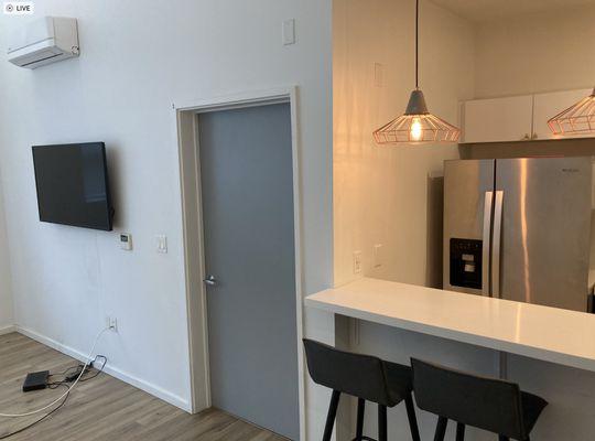 You can see more "stains" on the walls. Left by previous tenants and I'm being charged for that.