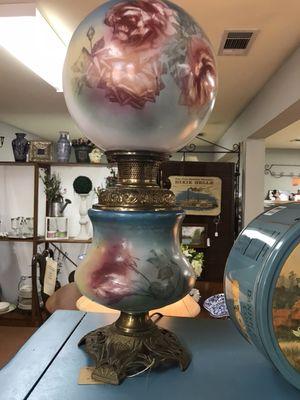 Antique globe lamp