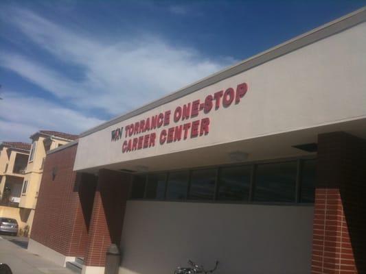 Front of building says Career Center