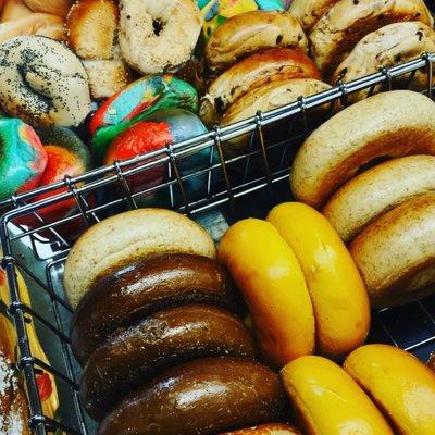 Assorted bagels