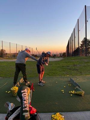 My son and Coach Keith.