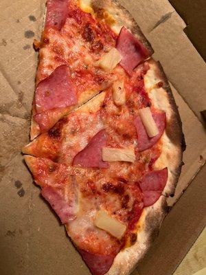 3 slices with barely any cheese or toppings - rest of pizza was the same