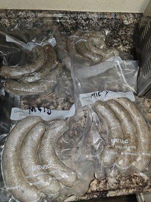 Neal & Toya smoked Brisket Boudin