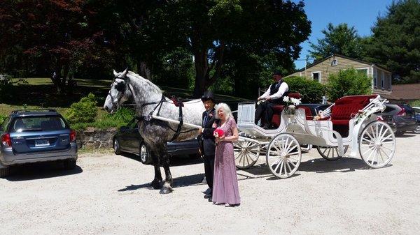 Perfectly tailored wedding dress. Tunxis is the best for alterations. Also perfectly cleaned and pressed my husband's trousers.