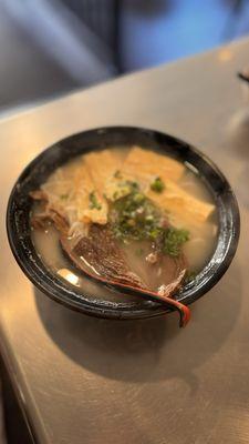 Noodle with beef brisket and tofu skin