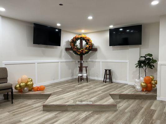 church remodelled after the fire