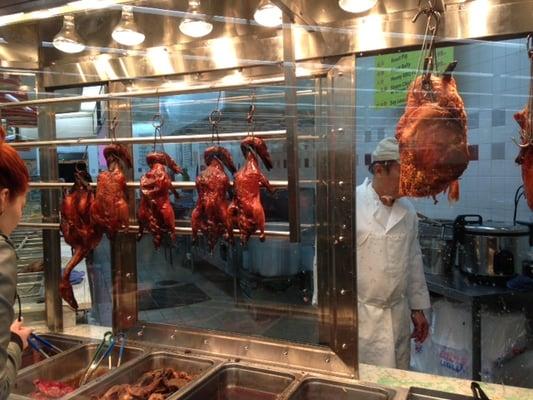 bbq duck, and what's left of the roast pig.