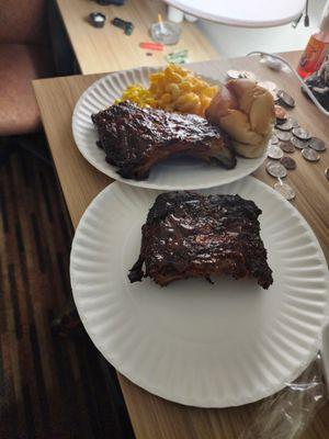 A slab of ribs with 2 sides...sucks