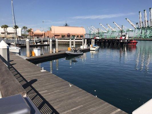 Downtown LA Harbor Visiting Boater Dock Lots of room for boats!