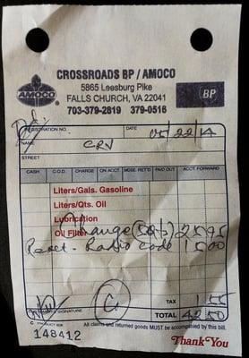 15$ for resting the radio! Are you serious?