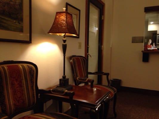 Waiting area for clients.