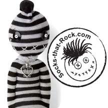 One-of-a-Kind Collectible Sock Dolls made from Socks.