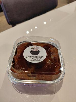 Vegan cake from Confectionary Coven, a pop up booth inside Birch Cafe in November 2025