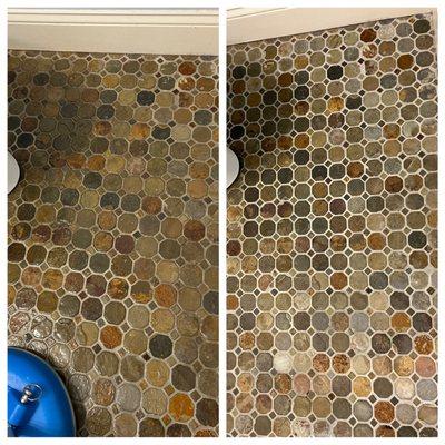 Before and After Tile Cleaning