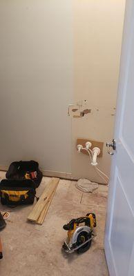 This is how it looks like 4 days after project started. Permitting delayed it, but the PM knew about this and didn't plan!