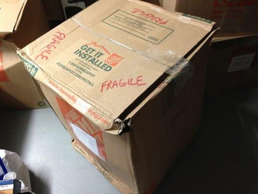 It said "FRAGILE"
