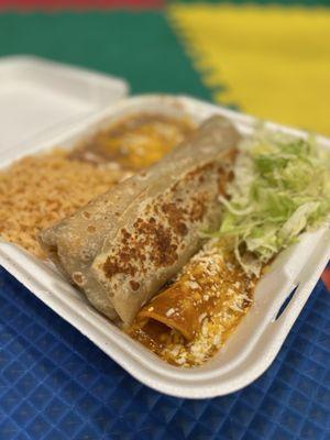 burrito and enchilada