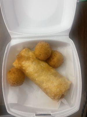 Crab & Shrimp Roll with one side