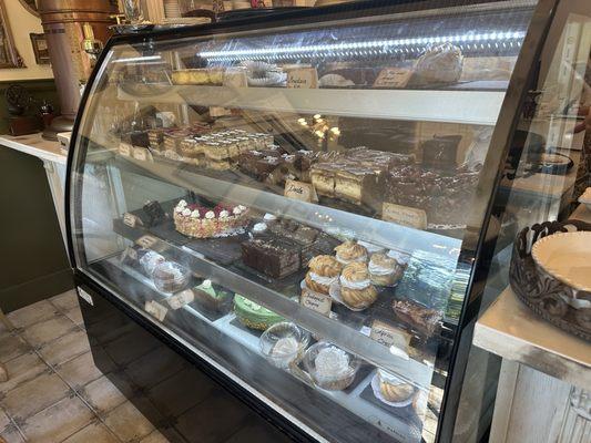 Dessert display case