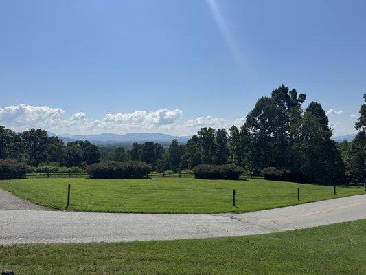 View from the parking lot