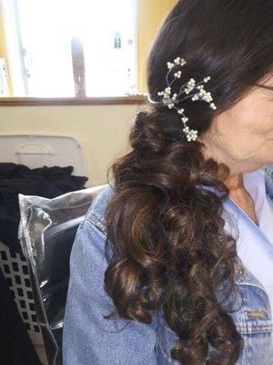 My side style for best friends wedding today.