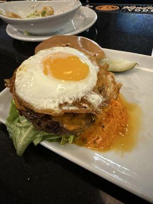 Piedmont Burger with an Old Fashioned.