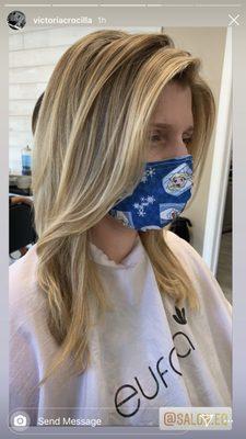 Amazing...and safe...cut and color by Victoria!