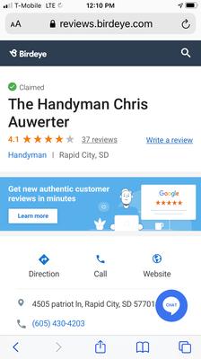 The Handyman Chris Auwerter