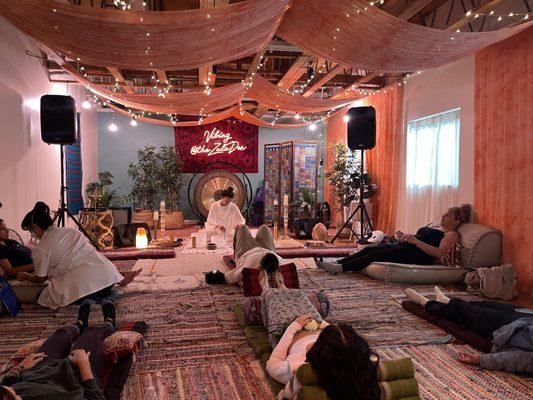 Community Acupuncture Events. Collaboration with sound bath.