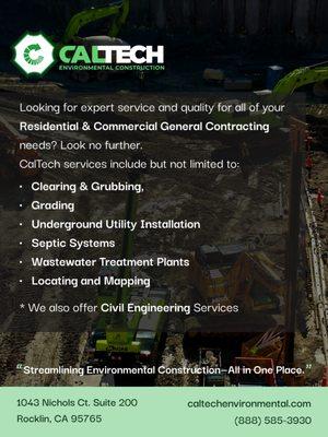 CalTech Environmental Construction