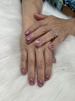 Gel Buildup Manicure CatEye