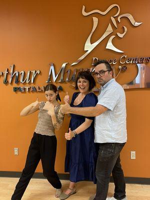 1st lesson at Arthur Murray