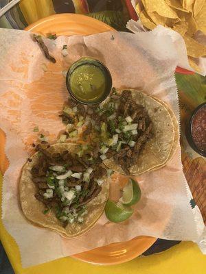 2 of 3 Street Tacos!!