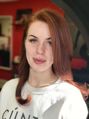 Blowout And Color enhancement treatment.