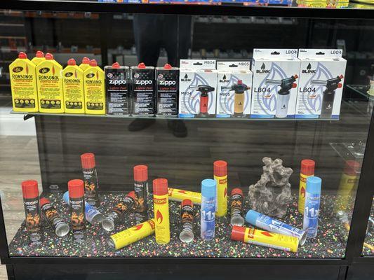 butane torches light fluid zippo fluid