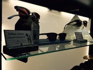 The Mua sunglasses on the pyramid. Great quality and so unique.