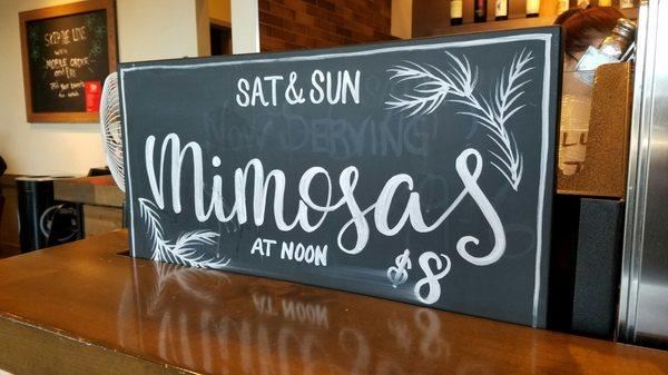 Mimosas at this Starbucks location