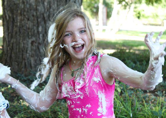 Shaving cream fun at The Heart!