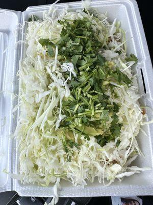 This is what ordering NO cilantro looks like.