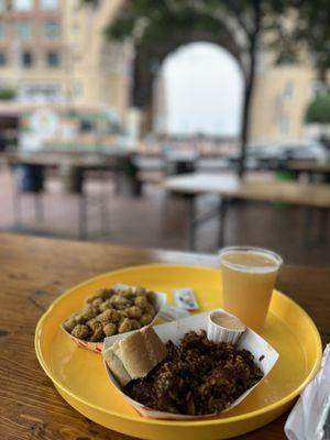 Riverside (?) IPA and revelry food truck selections