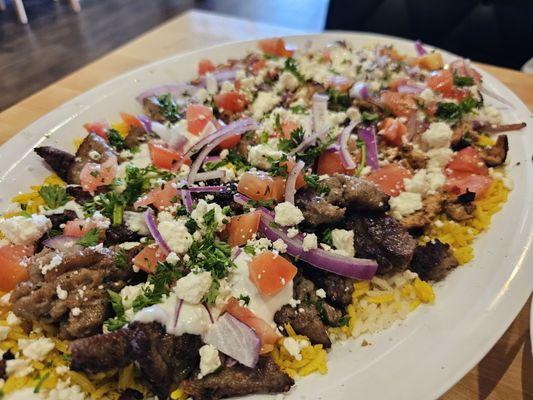 Pharoah's Mixed Gyro Feast - main dish