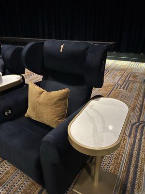 Seats with side table to eat