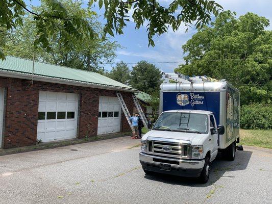 At The Brothers That Just Do Gutters, we do everything from full Gutter Installations to Repairs.